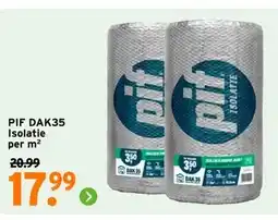 GAMMA PIF DAK35 Isolatie aanbieding