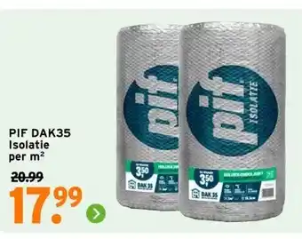 GAMMA PIF DAK35 Isolatie aanbieding