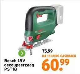 GAMMA Bosch 18V decoupeerzaag PST18 aanbieding