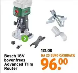 GAMMA Bosch 18V bovenfrees Advanced Trim Router aanbieding