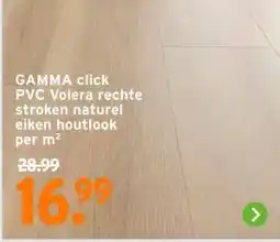 GAMMA GAMMA click PVC Volera rechte stroken naturel eiken houtlook aanbieding