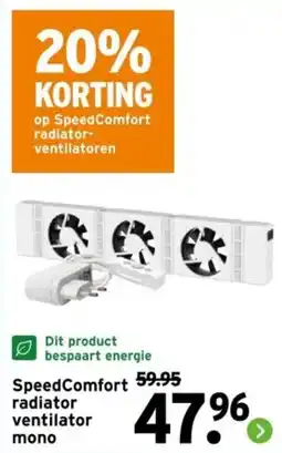 GAMMA SpeedComfort radiator ventilator mono aanbieding