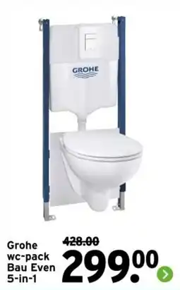 GAMMA Grohe wc-pack Bau Even 5-in-1 aanbieding