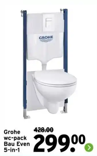 GAMMA Grohe wc-pack Bau Even 5-in-1 aanbieding