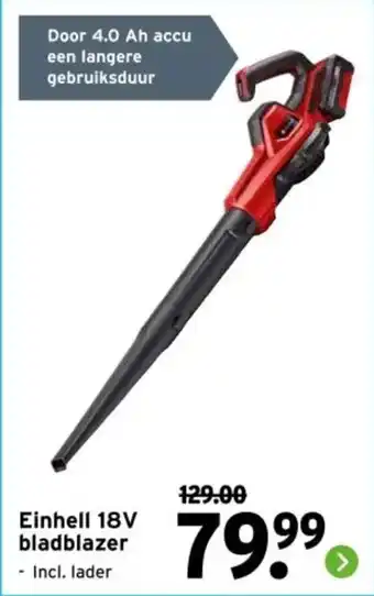 GAMMA Einhell 18V bladblazer aanbieding