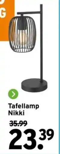 GAMMA Tafellamp Nikki aanbieding