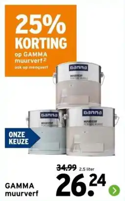 GAMMA GAMMA muurverf aanbieding