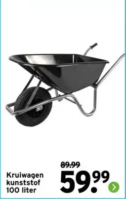 GAMMA Kruiwagen kunststof 100 liter aanbieding