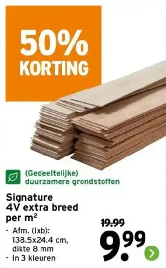 GAMMA Signature 4V extra breed per m² aanbieding