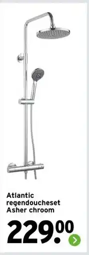 GAMMA Atlantic regendoucheset Asher chroom aanbieding
