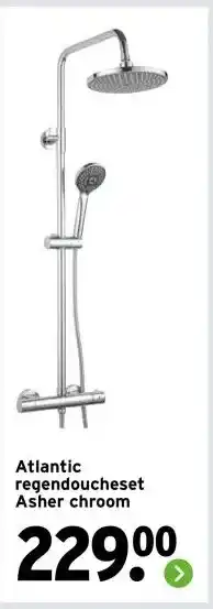 GAMMA Atlantic regendoucheset Asher chroom aanbieding