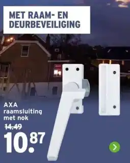 GAMMA AXA raamsluiting met nok aanbieding