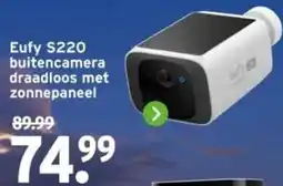 GAMMA Eufy S220 buitencamera draadloos met zonnepaneel aanbieding