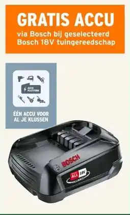 GAMMA GRATIS ACCU aanbieding