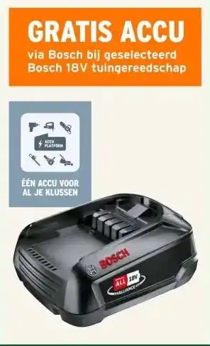 GAMMA GRATIS ACCU aanbieding