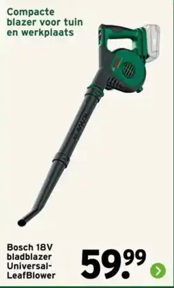 GAMMA Bosch 18V bladblazer Universal- Leaf Blower aanbieding