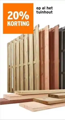 GAMMA Op al het tuinhout aanbieding