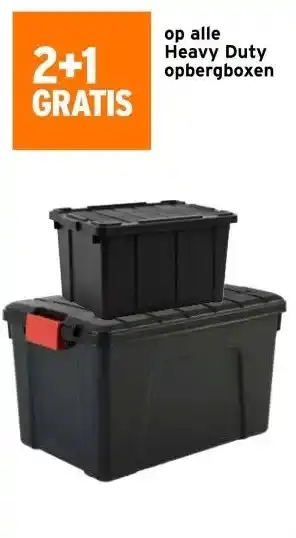 GAMMA Op alle Heavy Duty opbergboxen aanbieding