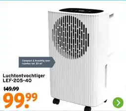 GAMMA Luchtontvochtiger LEF-205-40 aanbieding