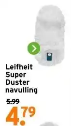 GAMMA Leifheit Super Duster navulling aanbieding
