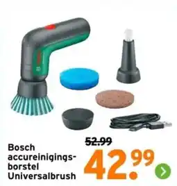 GAMMA Bosch accureinigingsborstel Universalbrush aanbieding