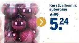 GAMMA Kerstballenmix aubergine aanbieding