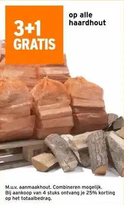 GAMMA Op alle haardhout aanbieding