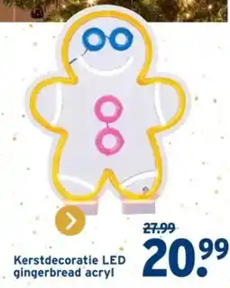 GAMMA Kerstdecoratie LED gingerbread acryl aanbieding