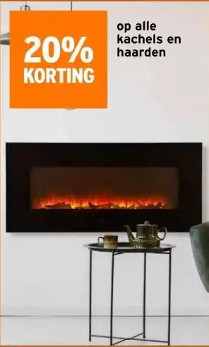 GAMMA Op alle kachels en haarden aanbieding