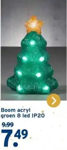 GAMMA Boom acryl groen 8 led IP20 aanbieding