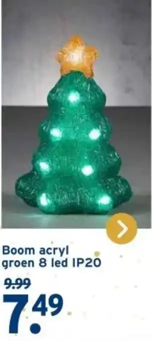 GAMMA Boom acryl groen 8 led IP20 aanbieding