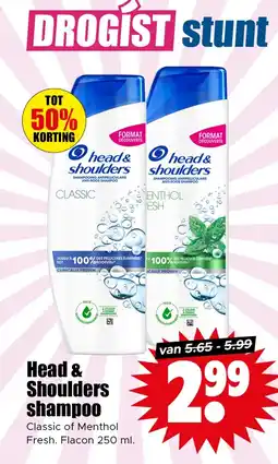 Dirk Head & Shoulders shampoo aanbieding