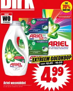 Dirk Ariel wasmiddel aanbieding