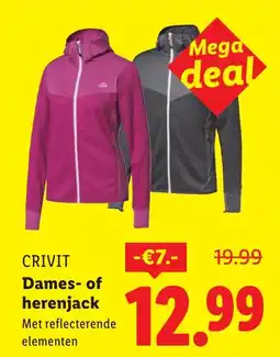 Lidl Crivit Dames of Herenjack aanbieding