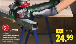 Lidl Parkside Accu haakse Slijper zonder accu en Lader aanbieding