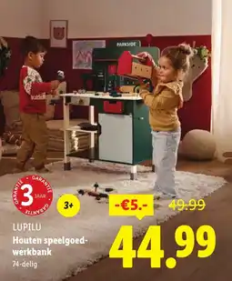 Lidl Lupilu Houten Speelgoedwerkbank aanbieding