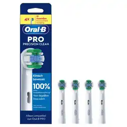 Etos Oral-B Precision Clean Opzetborstels Wit - 4 Stuks aanbieding