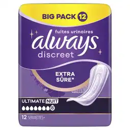 Etos ALWAYS DISCR PADS ULT NIGHT 12 - BP aanbieding