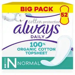 Etos ALWAYS DAILY COT LINER NORM 52 - BP aanbieding