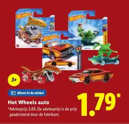 Lidl Hot Wheels auto aanbieding