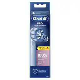 Etos Oral-B Sensitive Clean Opzetborstels Wit 4 Stuks aanbieding