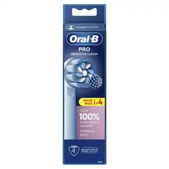 Etos Oral-B Sensitive Clean Opzetborstels Wit 4 Stuks aanbieding