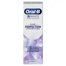 Etos Oral-B 3D White Luxe Perfection Tandpasta - 75 ML aanbieding