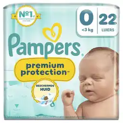 Etos Pampers Premium Protection Luiers Maat 0 0-3 KG 22 Stuks aanbieding