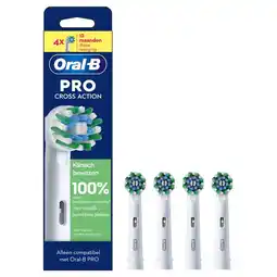 Etos Oral-B Cross Action Opzetborstels Wit - 4 Stuks aanbieding
