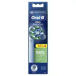 Etos Oral-B Cross Action Opzetborstels Wit - 4 Stuks aanbieding