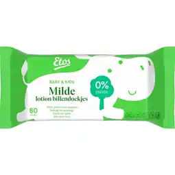 Etos Etos Baby & Kids Milde Lotion Billendoekjes Single Pack aanbieding
