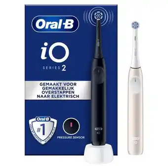 Etos Oral-B iO 2 Duo Zwart & Roze 2 Elektrische Tandenborstels aanbieding