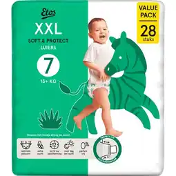 Etos Etos Luiers XXL Maat 7 15+ kg Value Pack 28 stuks aanbieding