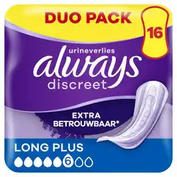 Etos ALWAYS DISCR PADS LONG 16 - BP aanbieding